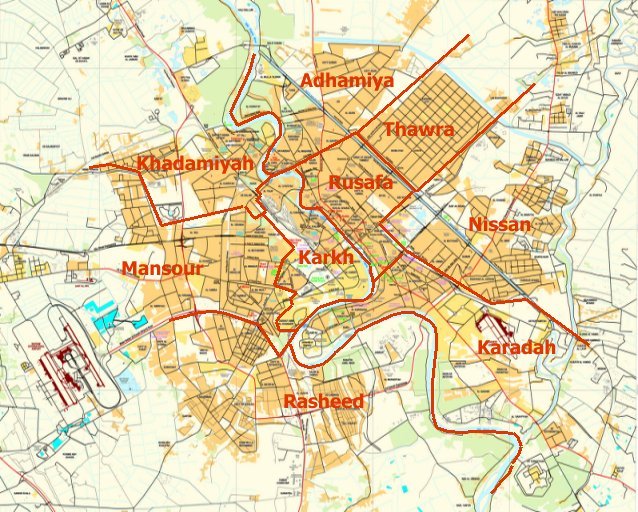 map of iran and iraq. Iraq Maps