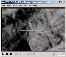 Video showing March 10, 2002, F-14 airstrike on al Qaeda forces dug into positions near the 'Whaleback'