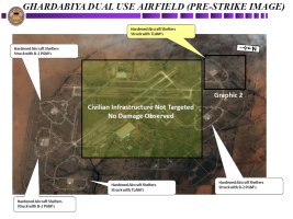 Imagery overview of the dual-use airfield at Ghardabiya, Libya, located close to Misrata, Libya.