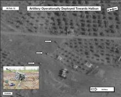 Artillery Operationally Deployed Towards Halbun