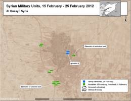 Military units moved into the town of Al Qusayr in late February 2012.
