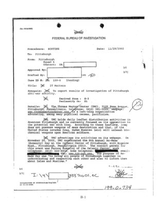 FBI Electronic Communication: IT Matters, Part 1