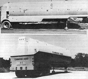 side and rear view of U-1 semi trailer