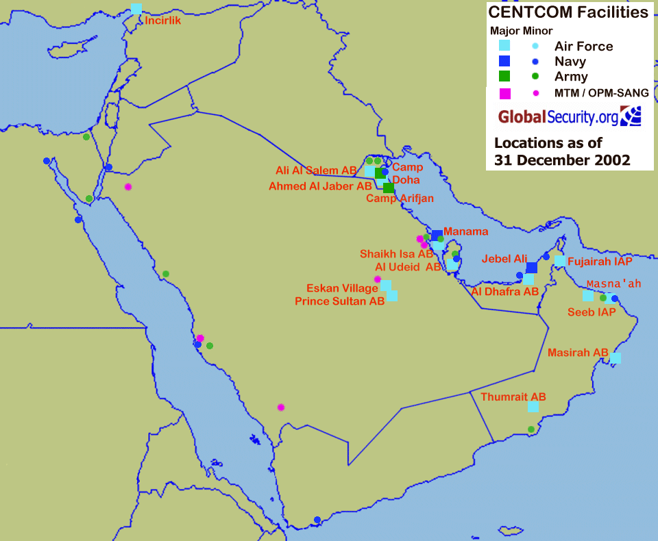 US Central Command Facilities