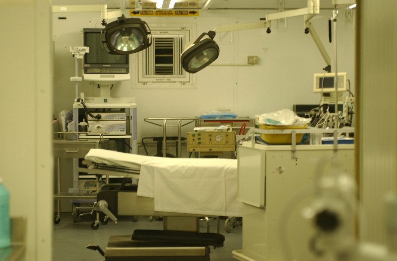 The operating room in the detainee medical facility in Camp Delta, Naval Station Guantanamo Bay, Cuba