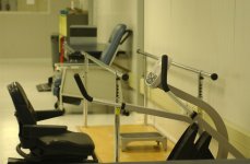 The physical therapy section in the detainee medical facility in Camp Delta, Naval Station Guantanamo Bay, Cuba