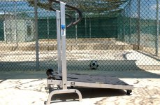A recreation yard in Camp Delta, Naval Station Guantanamo Bay, Cuba