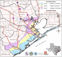 Map of Houston Evacuation Plan
