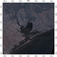 Satellite image of Houston, TX