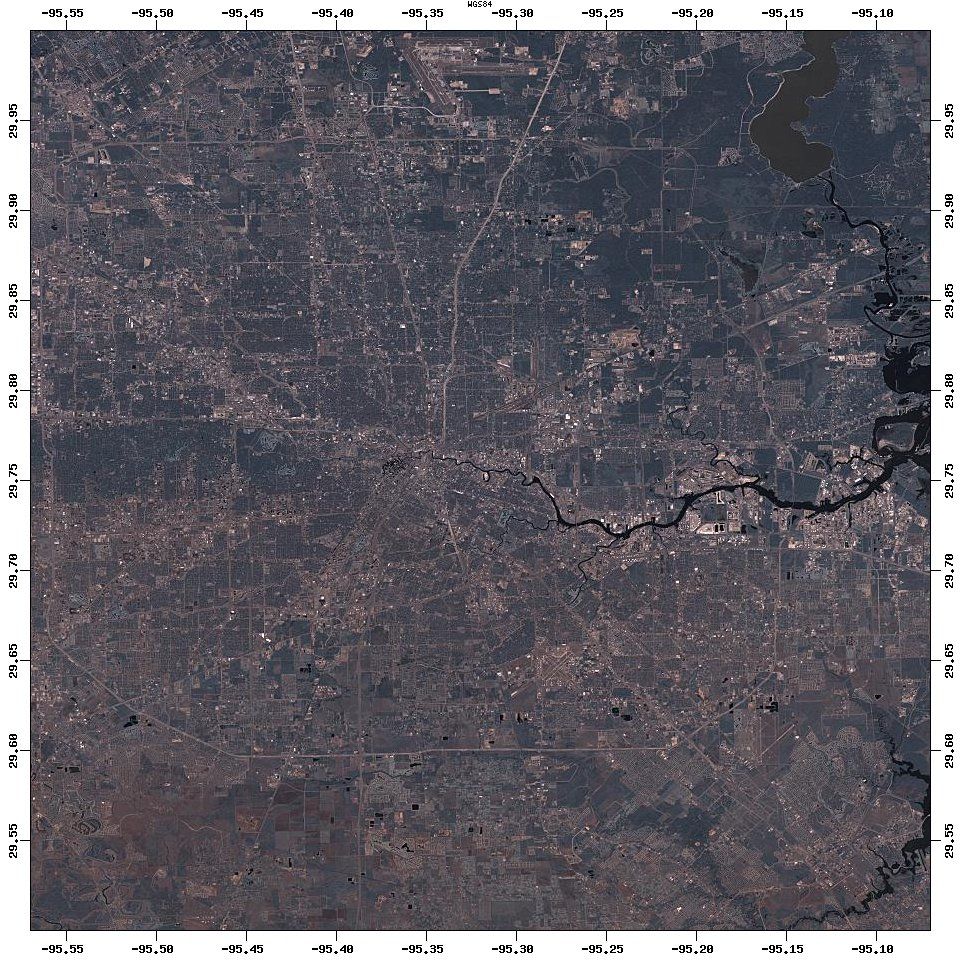 Satellite imagery of Houston