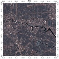Satellite image of Houston, TX