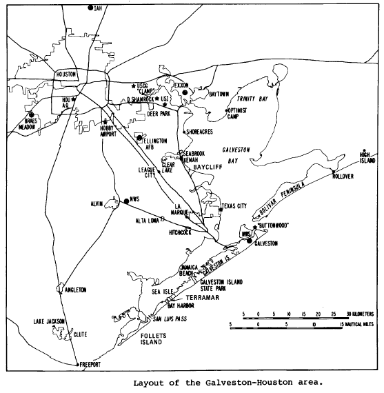 Houston / Galveston Map