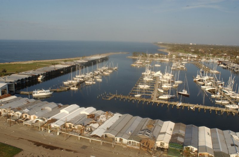 New Orleans Marina in the wake of Hurricane Katrina