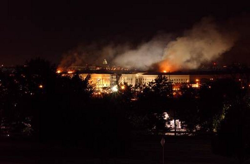 View of the Pentagon after the September 11, 2001 terrorist attacks