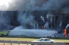 View of the Pentagon after the September 11, 2001 terrorist attacks