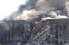 View of the Pentagon after the September 11, 2001 terrorist attacks