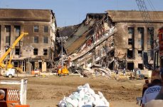 View of the Pentagon after the September 11, 2001 terrorist attacks
