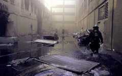 View of the Pentagon after the September 11, 2001 terrorist attacks