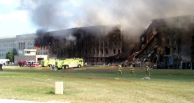 View of the Pentagon after the September 11, 2001 terrorist attacks