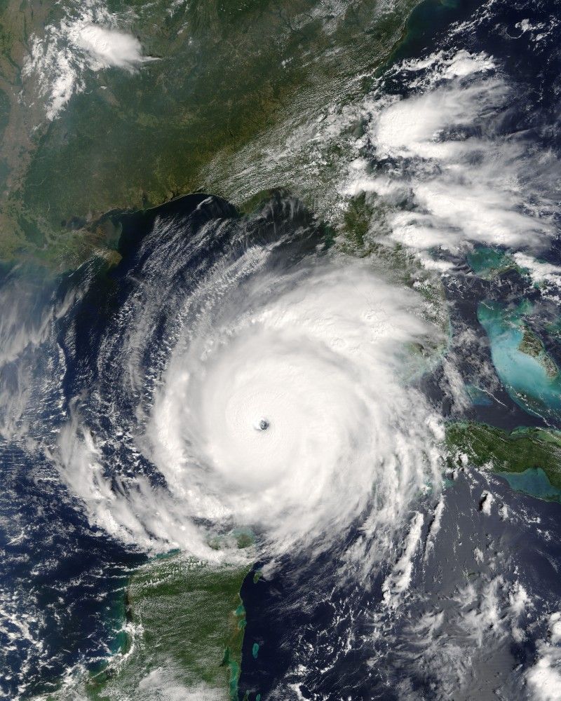 Satellite image of Hurricane Rita, as of Sept. 21, 2005