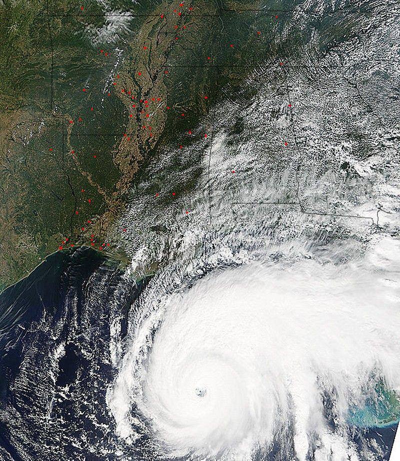 Satellite image of Hurricane Rita, as of Sept. 22, 2005