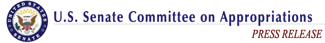U.S. Senate on Appropriations - Press Release