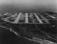 Ushi Point airfield on Tinian in late 1945, then the largest Air Force Base.