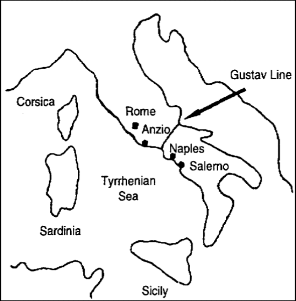 Figure 1-1.  Italy in early 1944