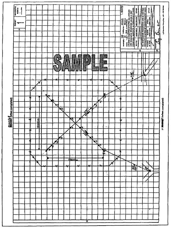 Sample DA Form 1355 (front side)    for a Hornet minefield/munition field (continued)