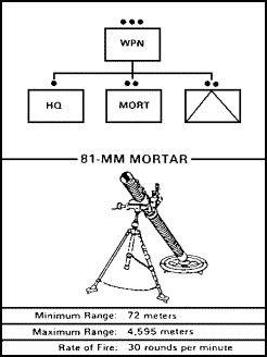Figure 1-27. Weapons Platoon Organization.