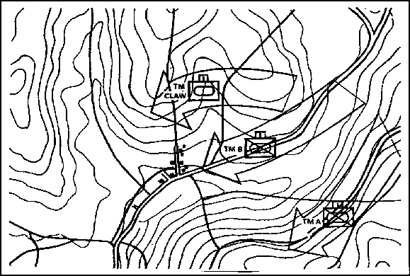 Figure 1-51.  Hasty attack to clear the built-up outpost
