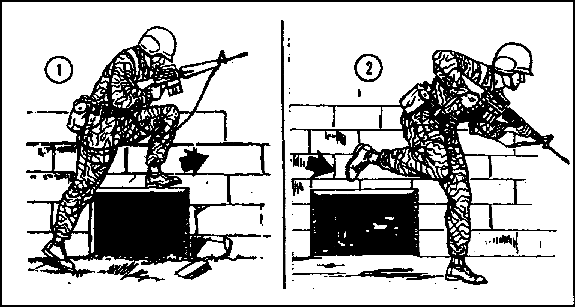 Figure 2-4.  Soldier passing basement windows