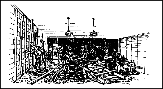 Figure 2-16.  Getting lumber from inside the walls