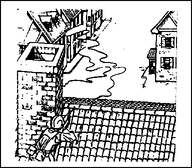 Figure 2-34.  Soldier firing from the peak of a roof
