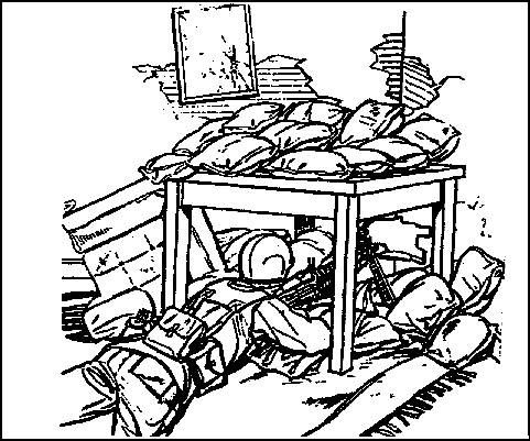 Figure 2-44.  Corner machine gun bunker