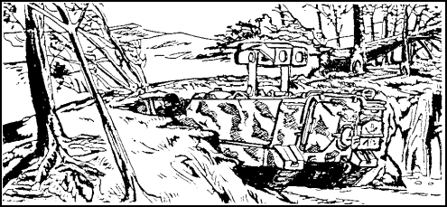 Figure 3-2.  Excavated Hull-Down Position.