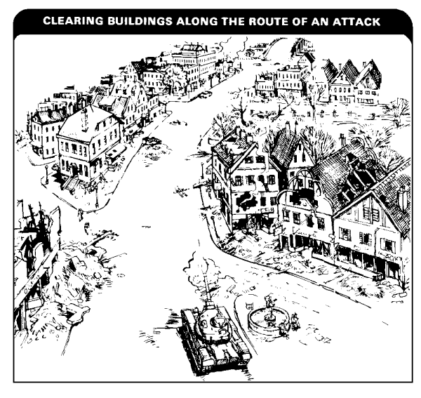 Clearing Buildings Along the Route of an Attack