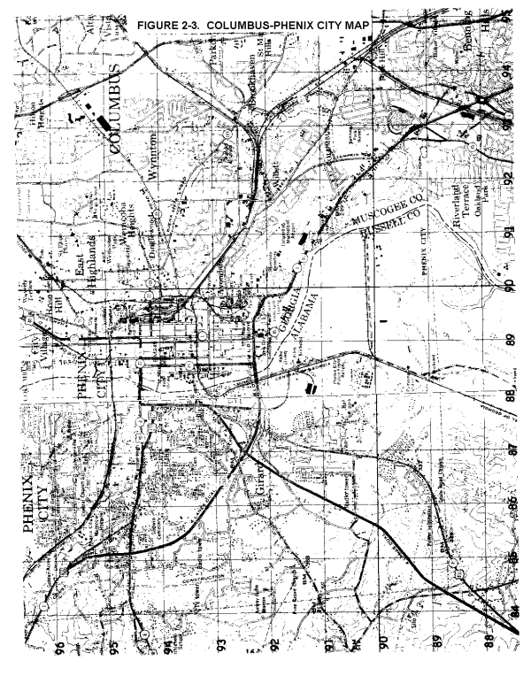 Figure 2-3.  Columbus-Phenix City Map