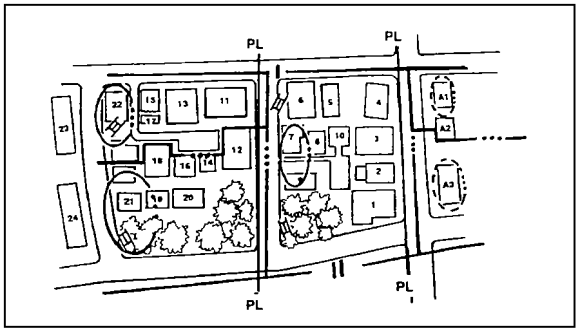 Figure 4-13.  Company delay in a built-up area.