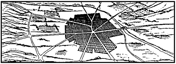Figure 1-5. Example of a segment or pie-slice pattern.