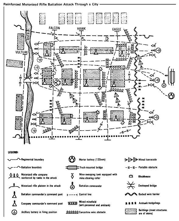 Figure 2-2. Reinforced MRB attack through a city.