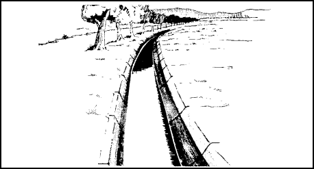 Figure 1-10.  Irrigation Ditch - An Effective Tank Obstacle.