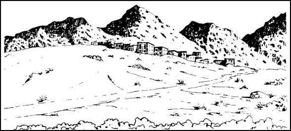 Figure 1-7.  Man-made desert structures.