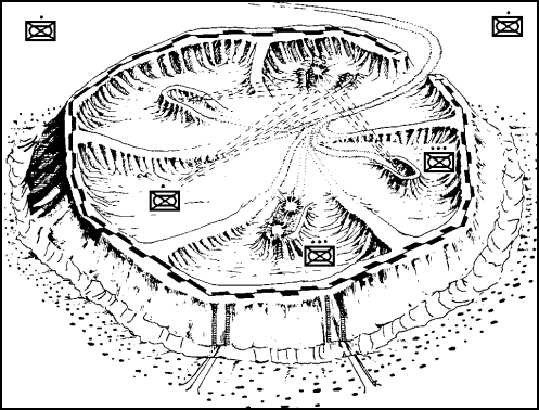 Figure 4-17.  Attacking A Strongpoint— Phase III (Mopping Up).