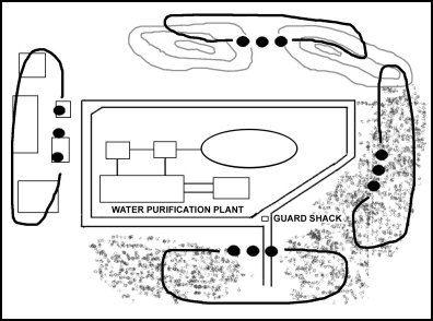 Figure 5-19. Perimeter defense of key terrain