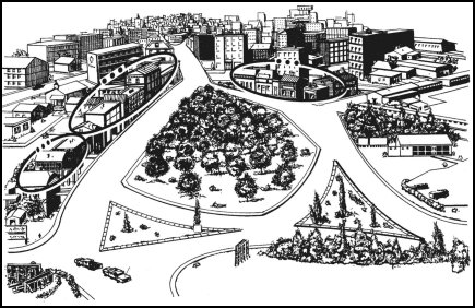 Figure 5-20. Defense of a traffic circle.