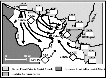 Figure 7-4. Soviet Attacks Trap German 6th Army