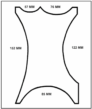 Figure B.12 Curvature Template