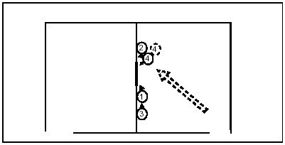 Figure 4-22. Team Positions When the Door to the Adjacent Room is Closed