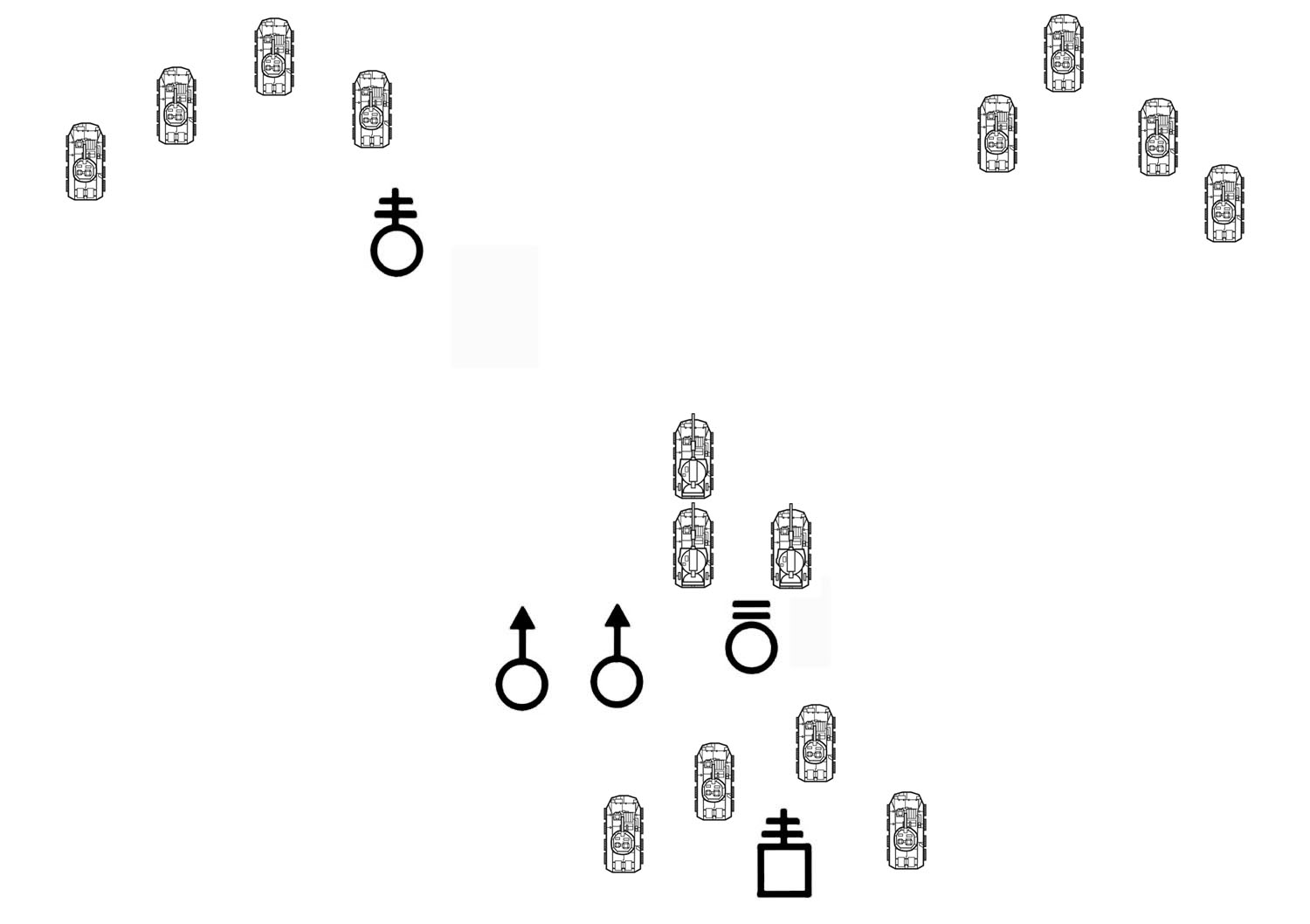 Figure 3-16. Company vee mounted.